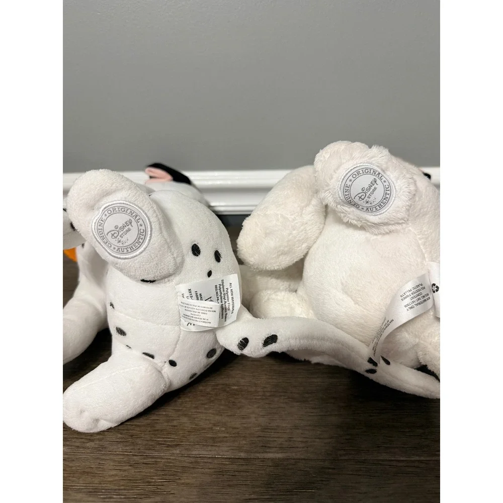 Disney Store 101 Dalmatians Pongo and Lucky Plush Set Stuffed Animal Dog Toy